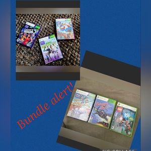 🎮XBox 360 Bundle of 6! Live & Kinect: Dance Central, Sports, Harry Potter…